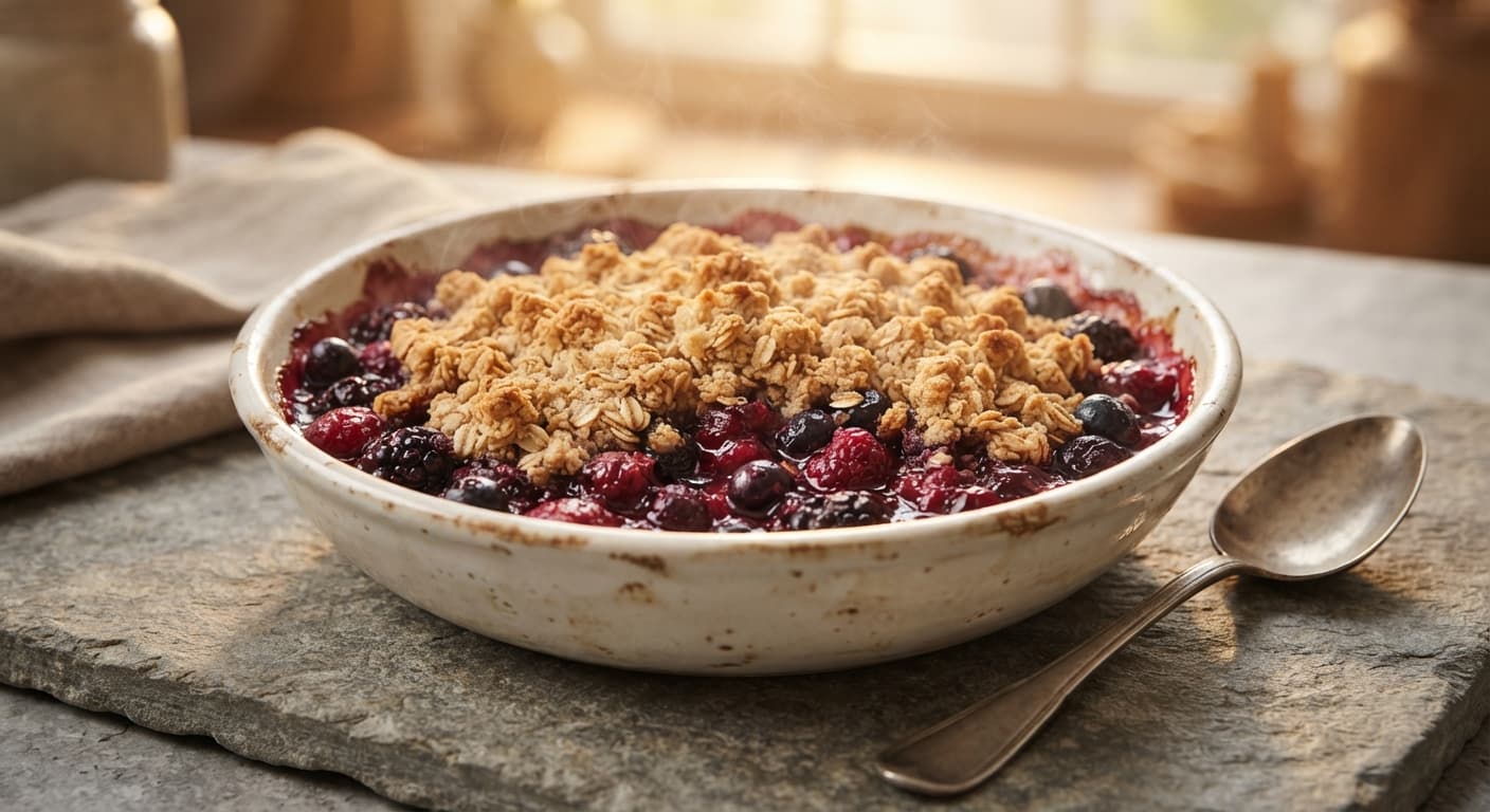 Classic Warm Berry Crumble