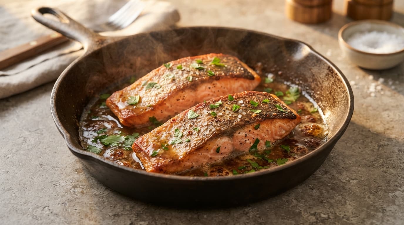 Cast-Iron Brown Butter Salmon