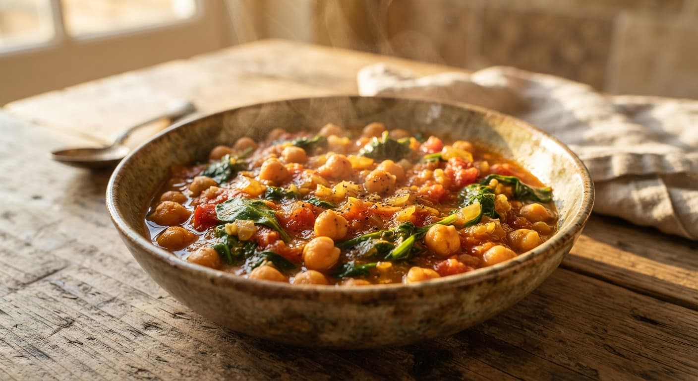 Chickpea and Spinach Curry