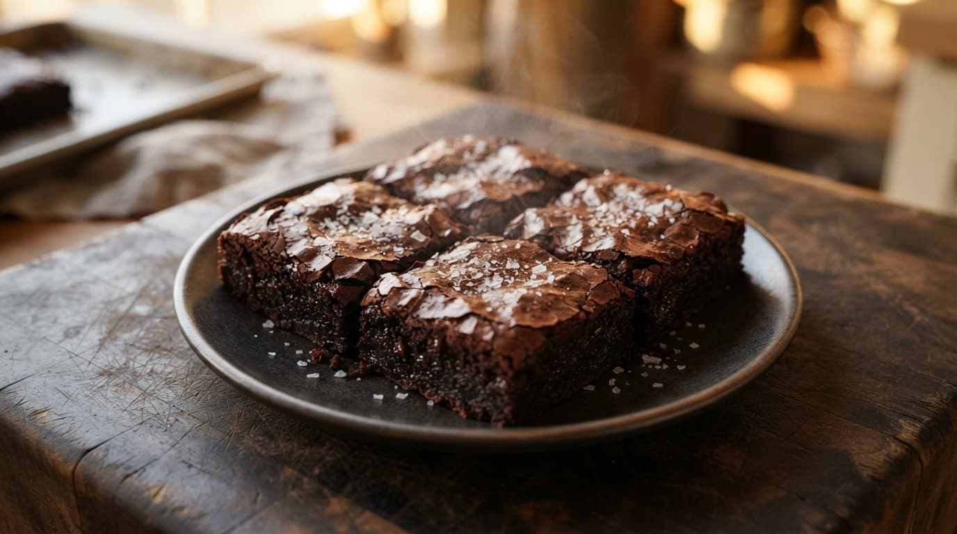 Dark Chocolate Sea Salt Brownies