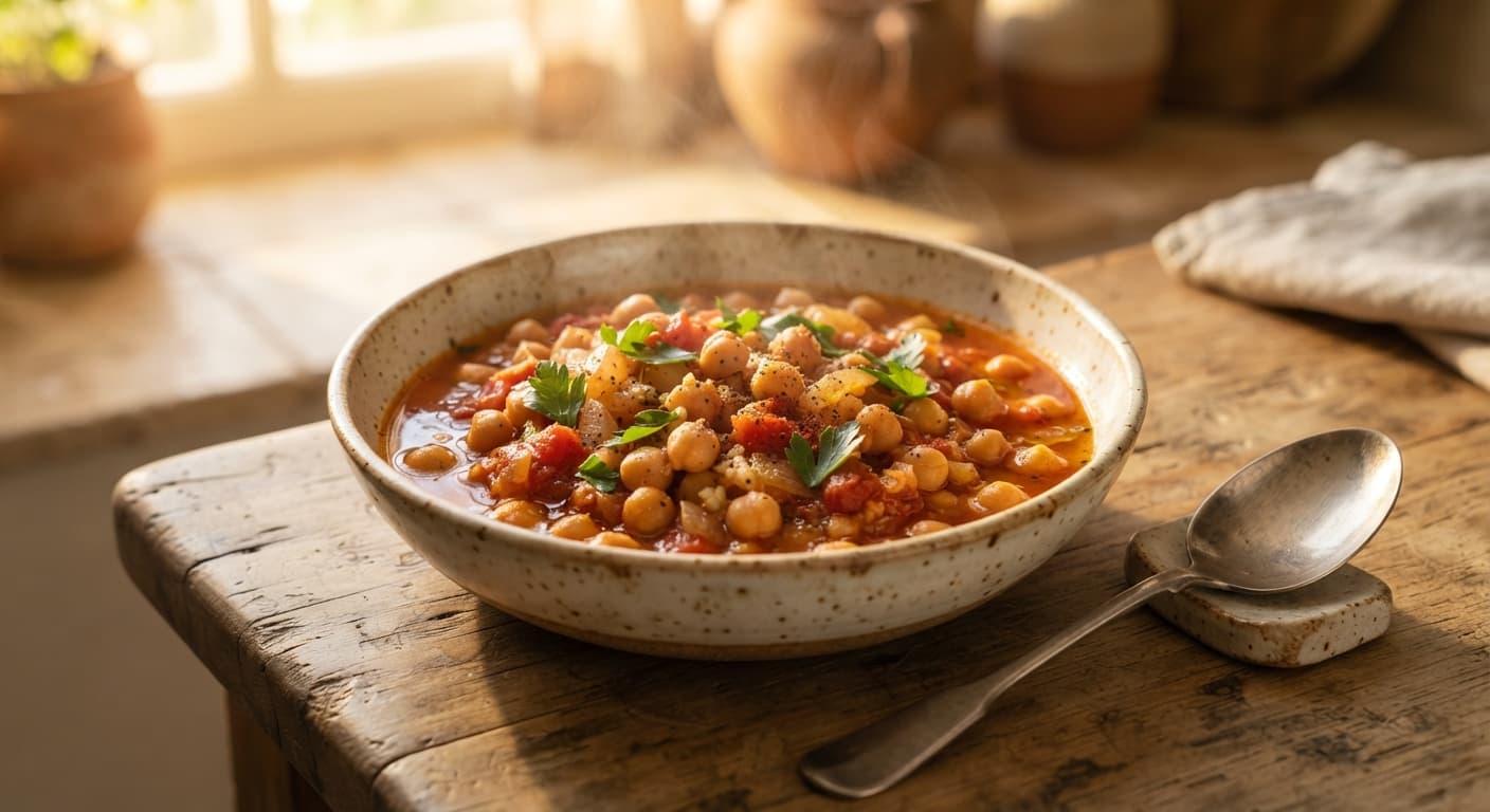 Golden Chickpea and Tomato Stew