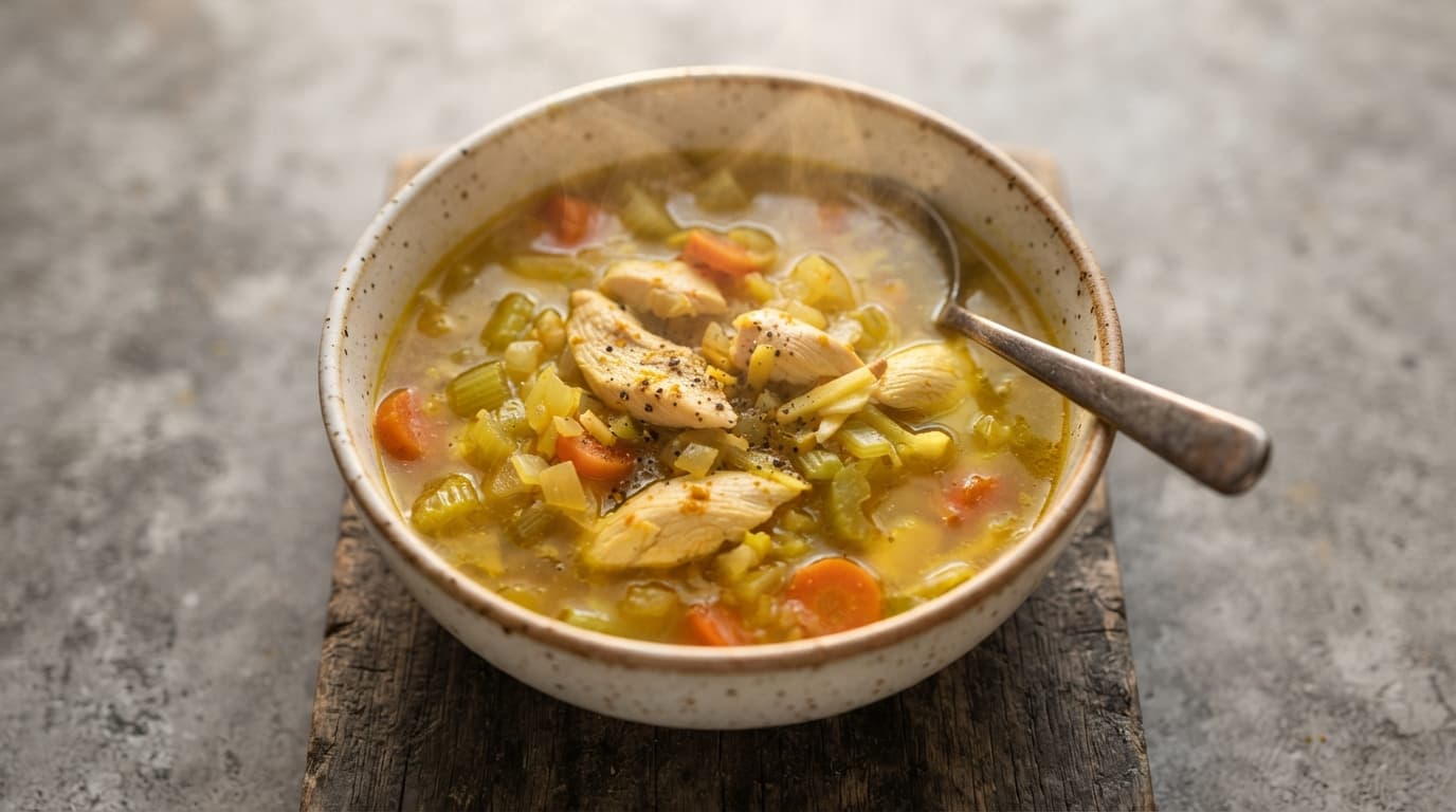 Golden Turmeric and Ginger Chicken Soup
