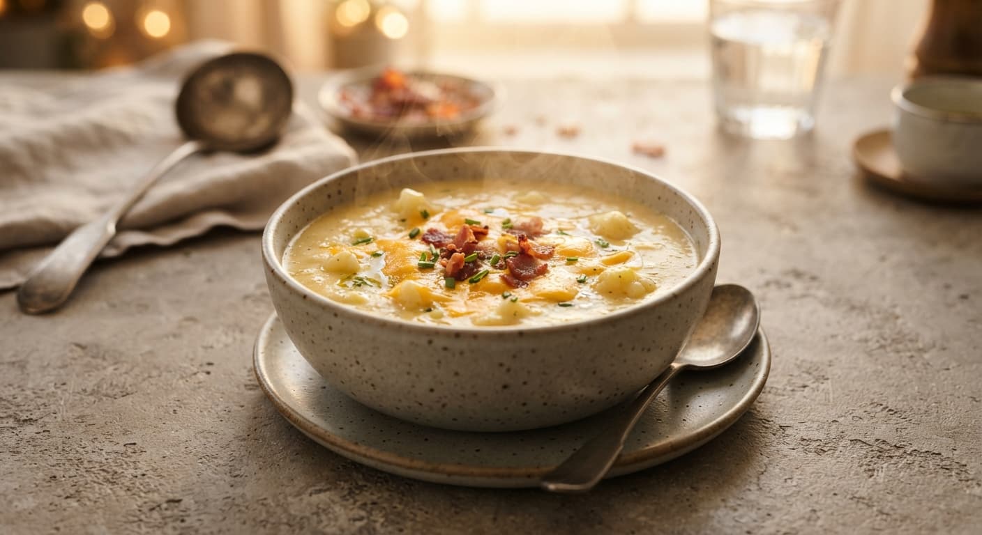 Keto Cauliflower Cheese Soup