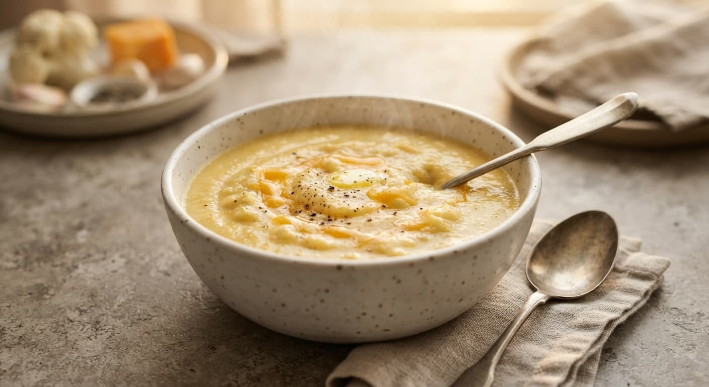 Keto Cauliflower Cheese Soup