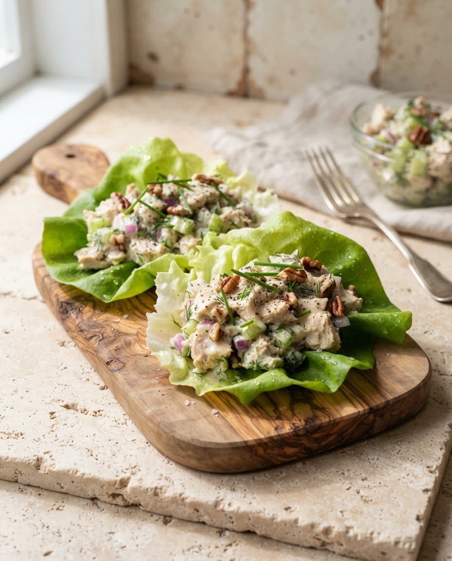Keto Chicken Salad Lettuce Wraps