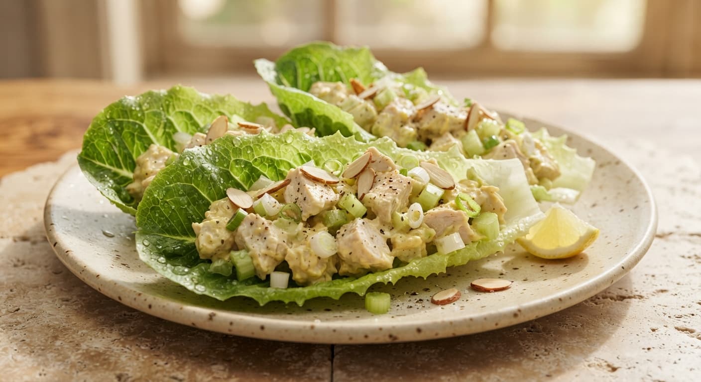Keto Chicken Salad Lettuce Wraps