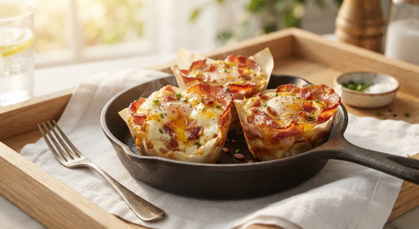 Keto Egg and Bacon Lunch Cups