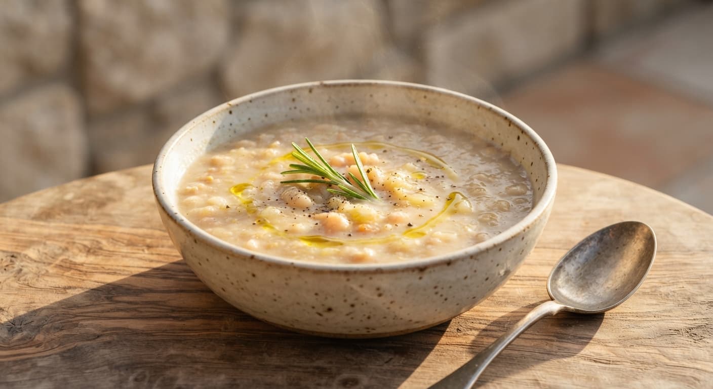 Roasted Garlic and White Bean Soup