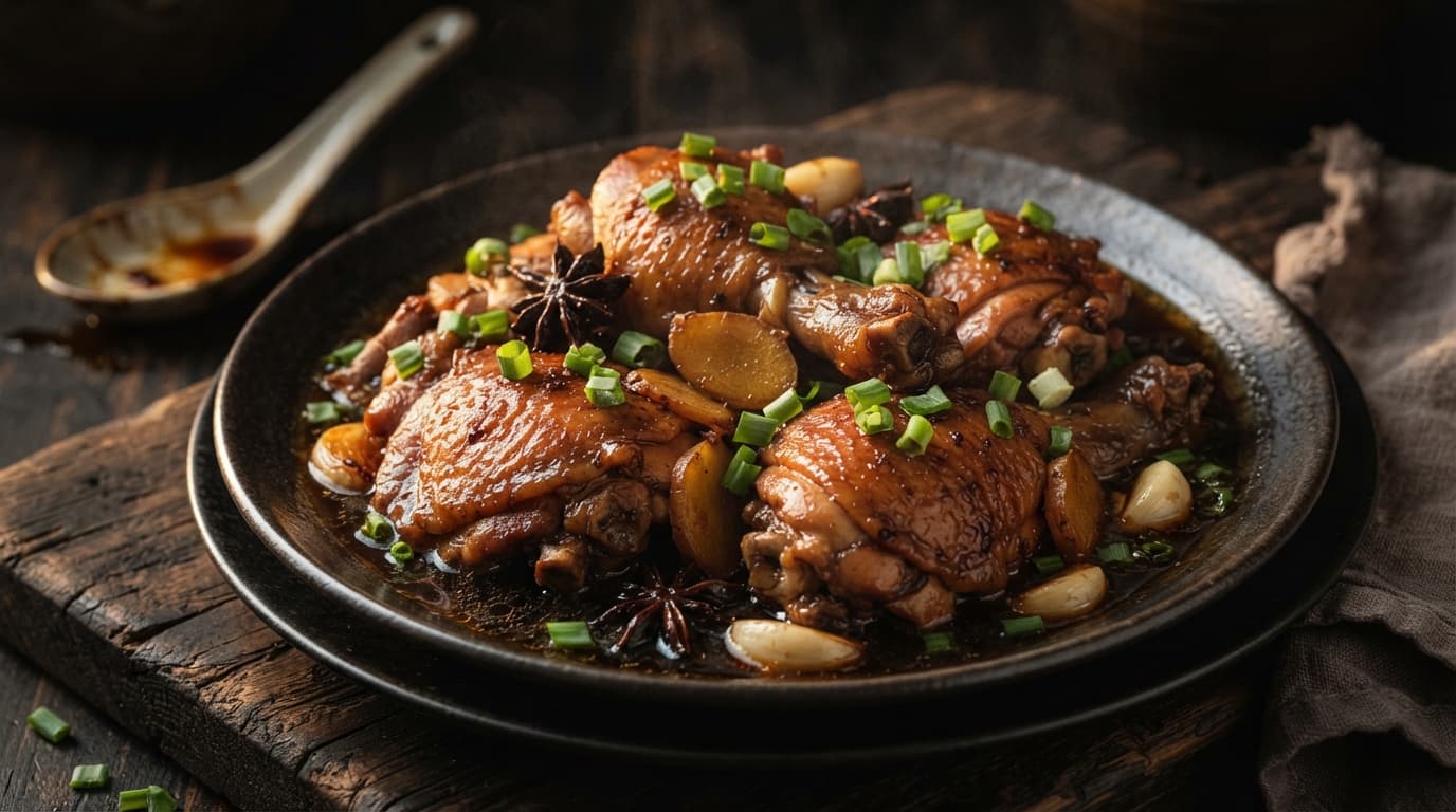 Soy-Braised Red Cooked Chicken