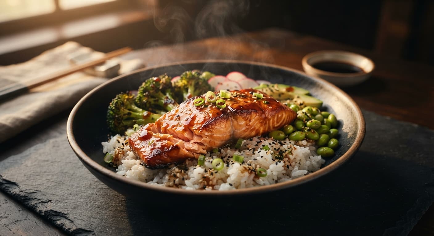 Teriyaki Salmon Bowl