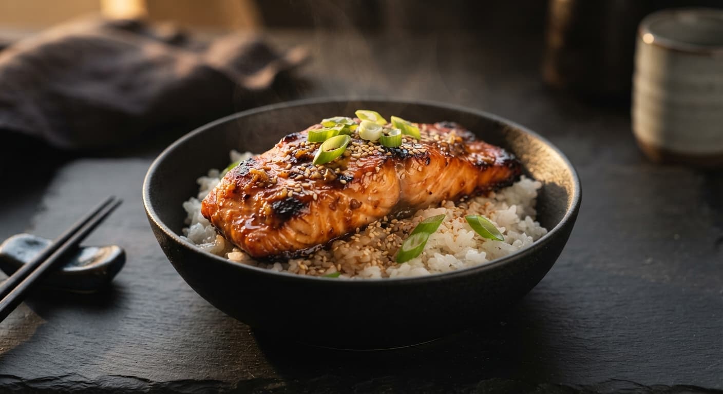 Teriyaki Salmon Bowl