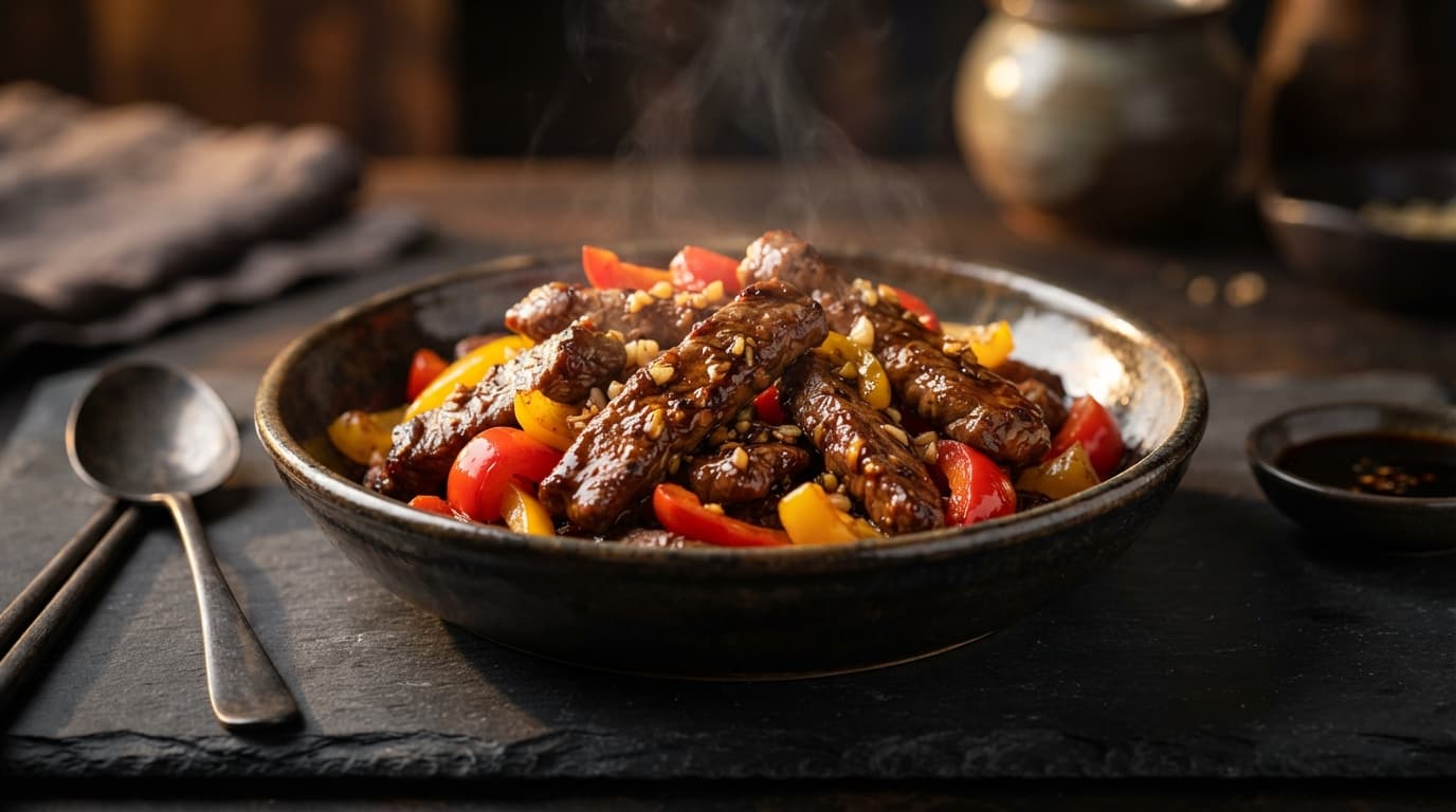 Velvety Soy Glazed Pork Stir-Fry