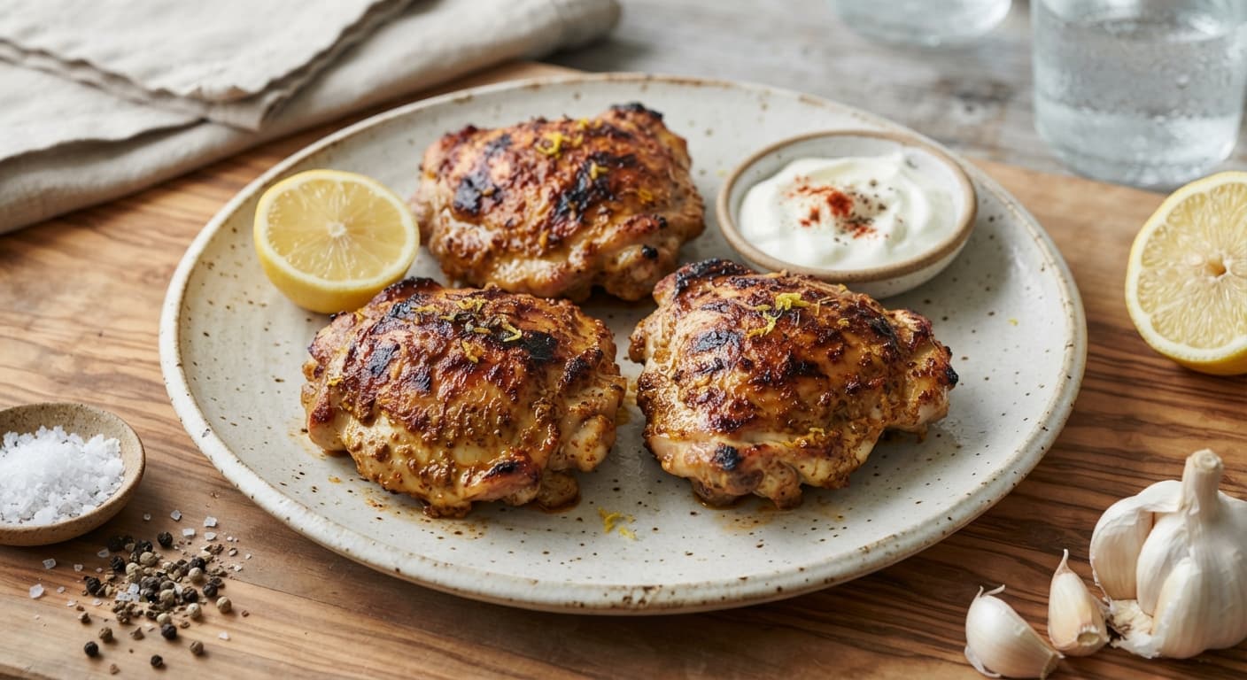 Yogurt-Marinated Chicken Thighs